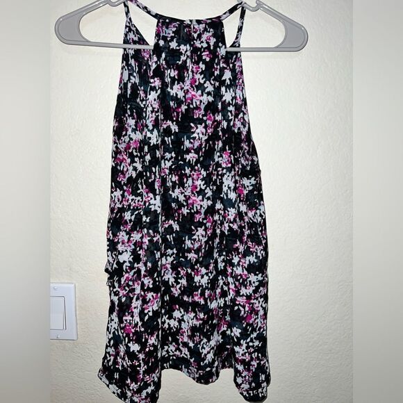 NWOT- BANANA REPUBLIC FLORAL HALTER SLEEVELESS TOP- SIZE SMALL - Picture 3 of 5